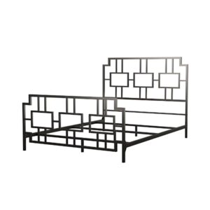 Geometric Metal Bed Frame