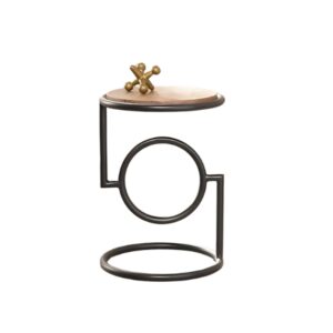 Circular Metal Frame Accent Stool