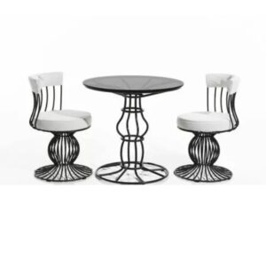 Modern Metal Outdoor Bistro Set