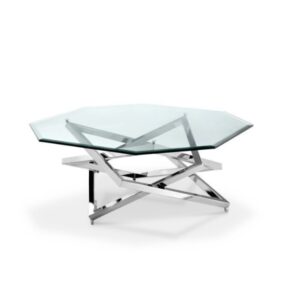 White Metal Artistic Coffee Table