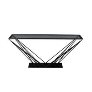 Modern Geometric Metal Console Table