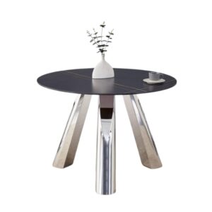 Modern Round Marble Texture Dining Table