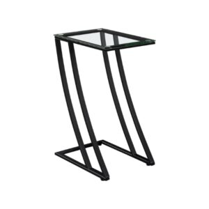 Modern Black Metal Side Table