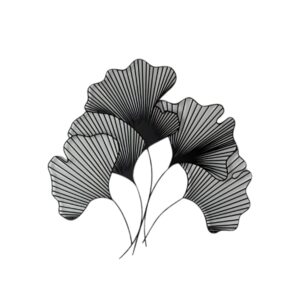 Ginkgo Biloba Leaf Metal Wall Art